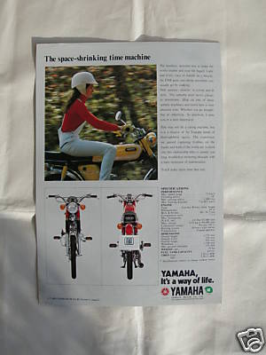 Yamaha FS1 SS 1973 første årg. i DK med membrand indsugning